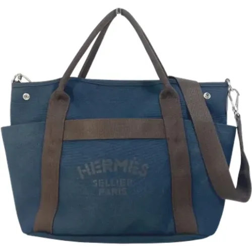 Pre-owned Tote Bags, female, , Size: ONE SIZE Pre-owned Fabric handbags - Hermès Vintage - Modalova