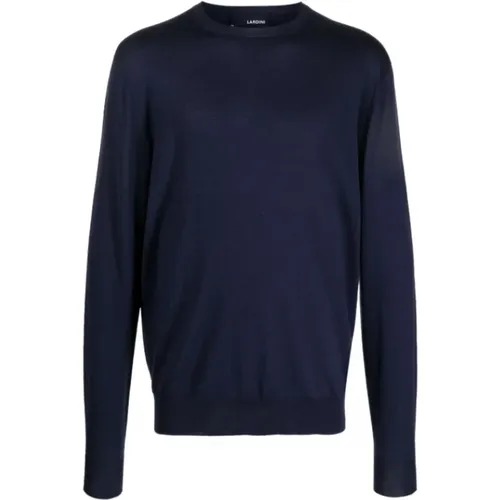 Plain wool-silk jumper 830 -L , male, Sizes: 2XL - Lardini - Modalova
