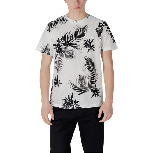 T-Shirts, male, , Size: S Tropical Print T-Shirt - Antony Morato - Modalova