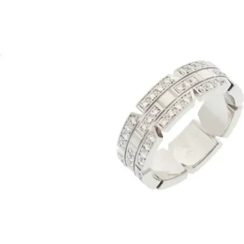 Pre-owned Jewellery, female, , Size: ONE SIZE Pre-owned White Gold rings - Cartier Vintage - Modalova