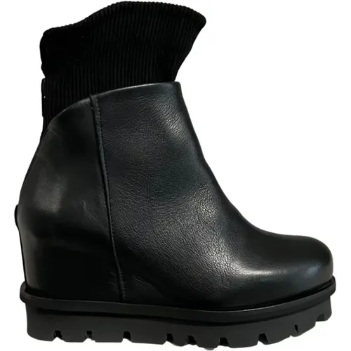 Leather Boots , female, Sizes: 6 1/2 UK, 4 1/2 UK - Patrizia Bonfanti - Modalova