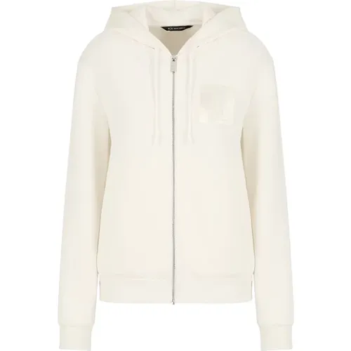 Ivory Pullover Elegant und vielseitig , Damen, Größe: XS - Armani Exchange - Modalova