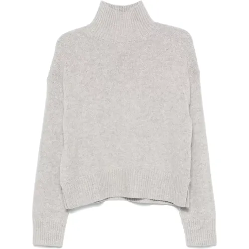 Grey Turtleneck Knitwear for Women , female, Sizes: S, M, XS - Calvin Klein - Modalova