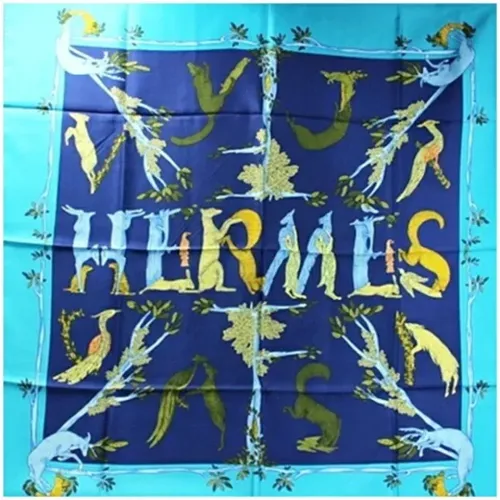 Pre-owned Scarves, female, , Size: ONE SIZE Pre-owned Silk scarves - Hermès Vintage - Modalova