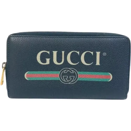 Pre-owned Wallets, male, , Size: ONE SIZE Pre-owned Leather wallets - Gucci Vintage - Modalova