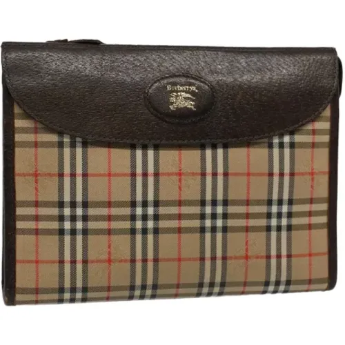 Pre-owned Clutches, female, , Size: ONE SIZE Pre-owned Nylon clutches - Burberry Vintage - Modalova