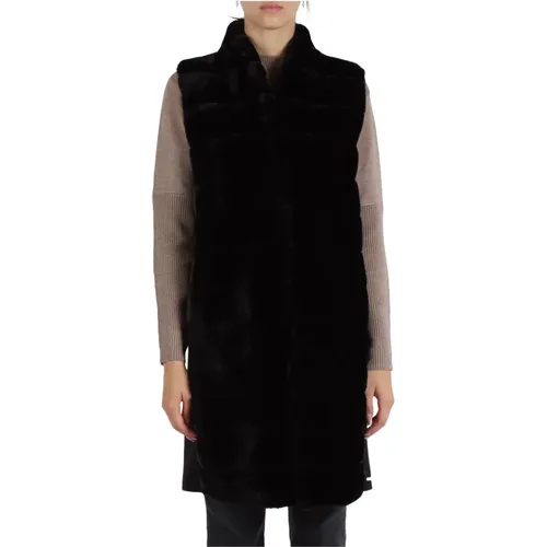 Faux Fur and Wool Vest , Damen, Größe: S - EMME DI MARELLA - Modalova