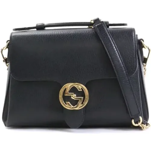 Pre-owned Leather Gucci Shoulder Bag , female, Sizes: ONE SIZE - Gucci Vintage - Modalova