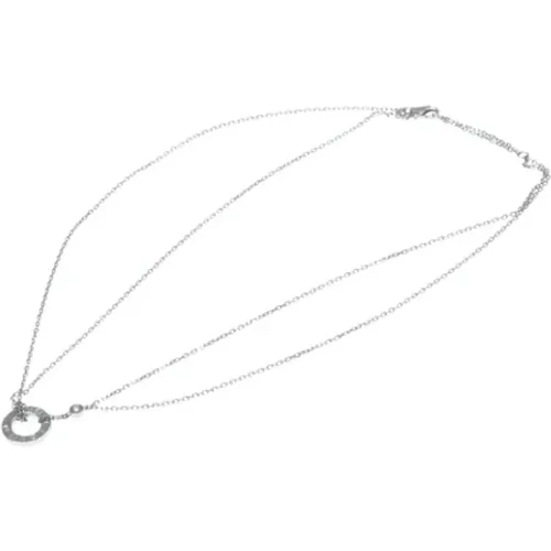 Pre-owned Jewellery, female, , Size: ONE SIZE Pre-owned White Gold necklaces - Cartier Vintage - Modalova