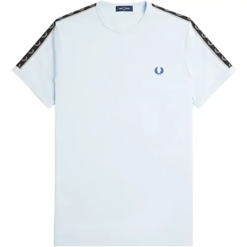 Ringer T-Shirt with Laurel Crown , male, Sizes: 2XL, M, L, XL - Fred Perry - Modalova