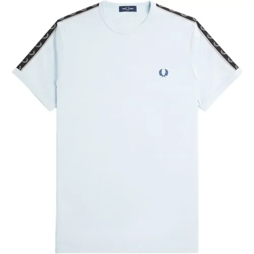 Ringer T-Shirt with Laurel Crown , male, Sizes: M, L, XL - Fred Perry - Modalova