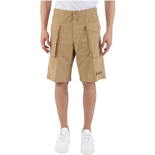 Cargo Bermuda Shorts in Cotton , male, Sizes: XL, M, S, L - Aspesi - Modalova