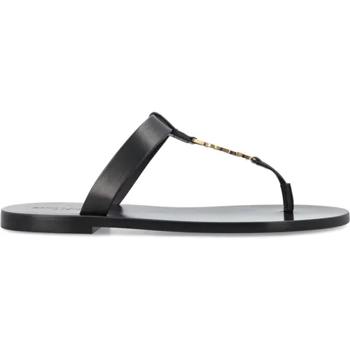 Flip Flops, male, , Size: 9 1/2 US Flip Flops - Saint Laurent - Modalova