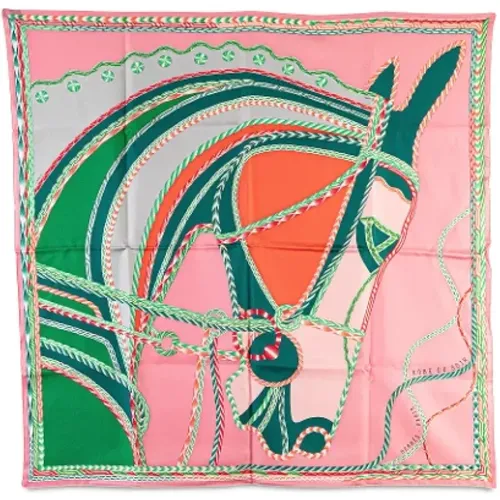 Pre-owned Scarves, female, , Size: ONE SIZE Pre-owned Silk scarves - Hermès Vintage - Modalova