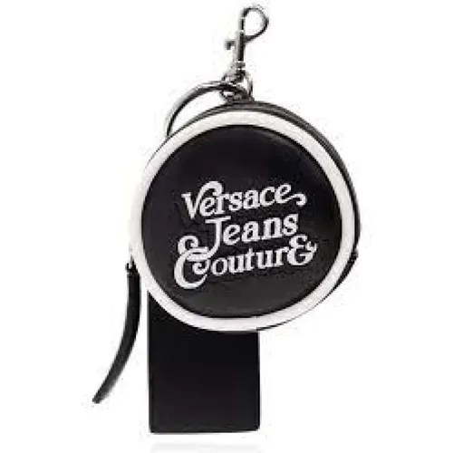 Keyrings, female, , Size: ONE SIZE Logo Lettering Keychain - Versace Jeans Couture - Modalova