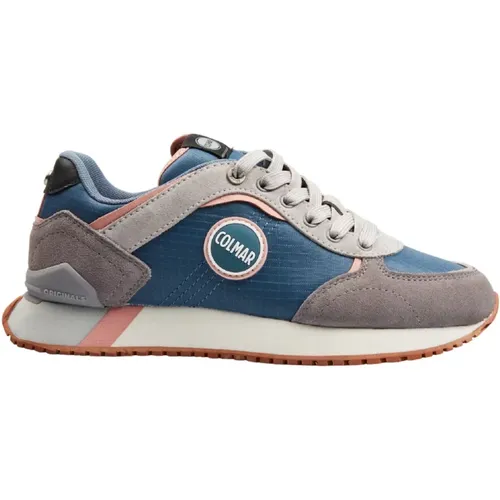 Blaue Sneakers Travis Plus Shades , Damen, Größe: 40 EU - Colmar - Modalova