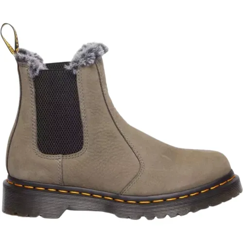 Chelsea Boots, female, , Size: 6 US Faux Fur Lined Chelsea Boots - Grey - Dr. Martens - Modalova