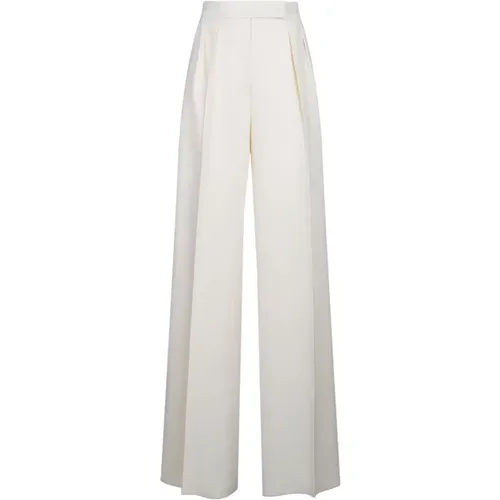 Wide Trousers, female, , Size: S Pianoforte Trousers with Wide Leg - Max Mara - Modalova