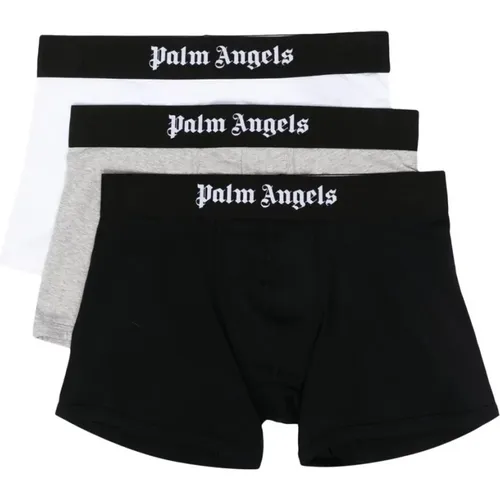 Men's Boxer Set Black Grey White , male, Sizes: L, M, S - Palm Angels - Modalova