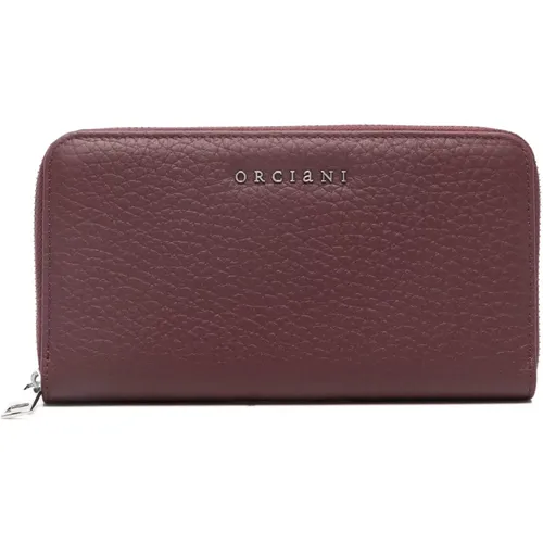 Wallets & Cardholders, female, , Size: ONE SIZE Zip Around Soft Large Wallet - Orciani - Modalova