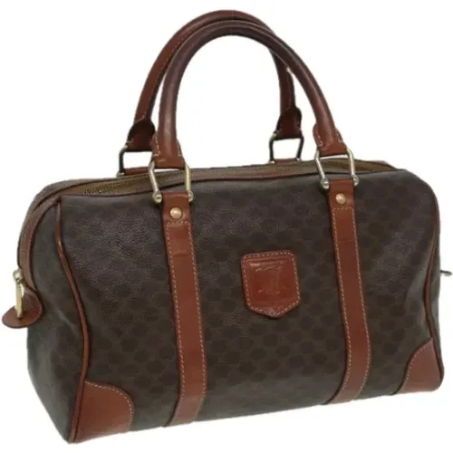 Pre-owned Weekend Bags, female, , Size: ONE SIZE Pre-owned Leather travel-bags - Celine Vintage - Modalova