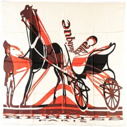 Pre-owned Scarves, female, , Size: ONE SIZE Pre-owned Canvas scarves - Hermès Vintage - Modalova