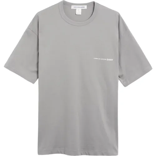 Logo Tee Shirt Knit Oversize Fit , male, Sizes: S, XS, L, XL, M - Comme des Garçons - Modalova