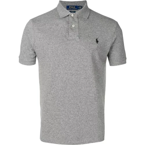 POLO,Graues Logo Polo Shirt - Ralph Lauren - Modalova