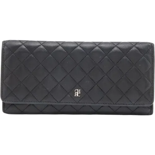 Pre-owned Leather wallets , female, Sizes: ONE SIZE - Carolina Herrera Pre-owned - Modalova