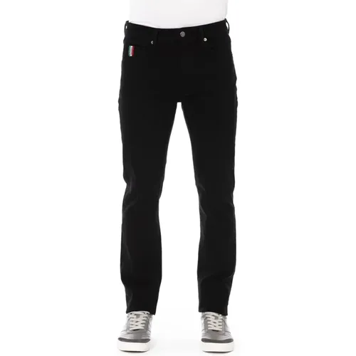 Slim-Fit Jeans mit Tricolor-Einsatz - Baldinini - Modalova