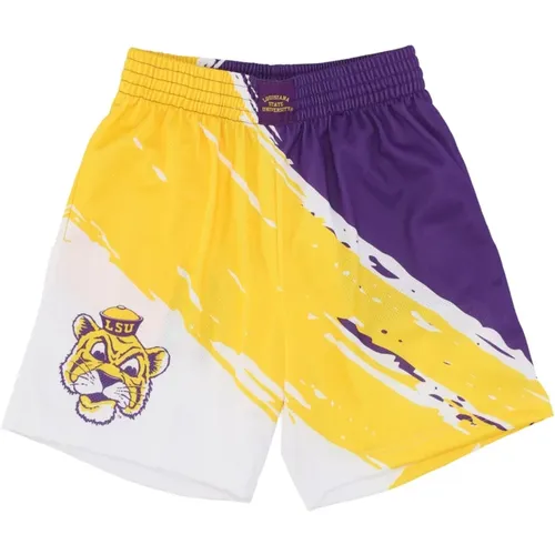 Sportswear, male, , Size: XL LSU Tigers Basketball Shorts Sublimated Mesh - Mitchell & Ness - Modalova