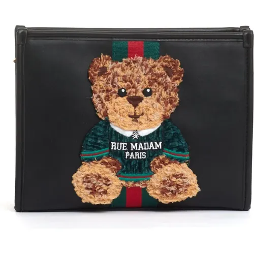 Teddy Clutch Bag , female, Sizes: ONE SIZE - Rue Madam - Modalova