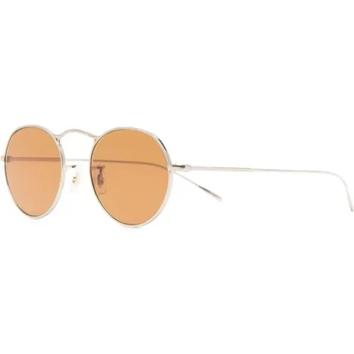 Sunglasses, male, , Size: 49 MM Gold Sungles Upgrade Style Everyday - Oliver Peoples - Modalova