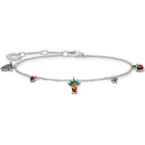 Bracelets, female, , Size: ONE SIZE Colorful Fruit Charm Bracelet - Thomas Sabo - Modalova