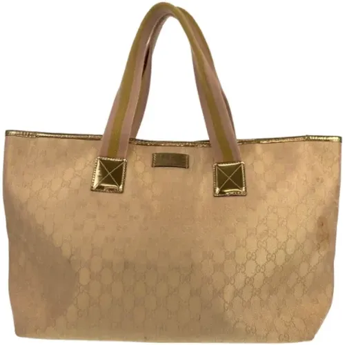 Pre-owned Tote Bags, female, , Size: ONE SIZE Pre-owned Canvas gucci-bags - Gucci Vintage - Modalova