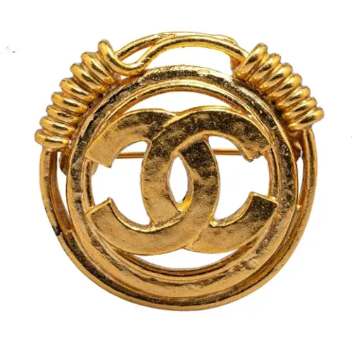 Pre-owned Jewellery, female, , Size: ONE SIZE Pre-owned Metal brooches - Chanel Vintage - Modalova