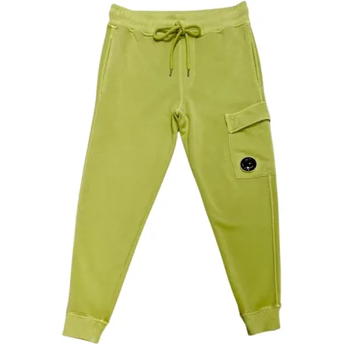 Sweatpants, male, , Size: S White Pear Vert Cargo Jogging - C.P. Company - Modalova