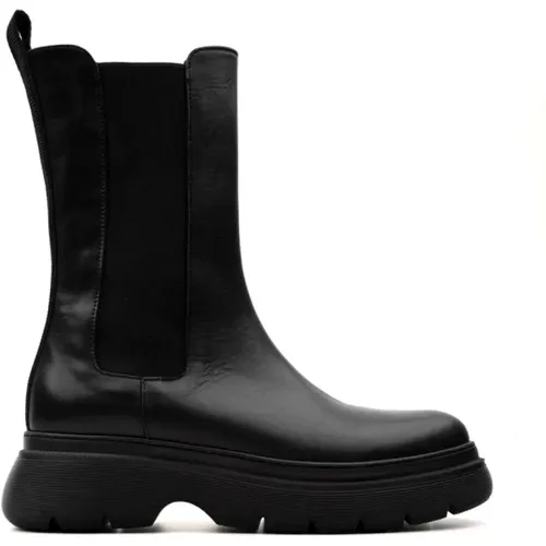 Calf.nero Womens Boots , female, Sizes: 3 UK - Laura Bellariva - Modalova