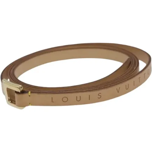 Pre-owned Leather belts , female, Sizes: ONE SIZE - Louis Vuitton Vintage - Modalova