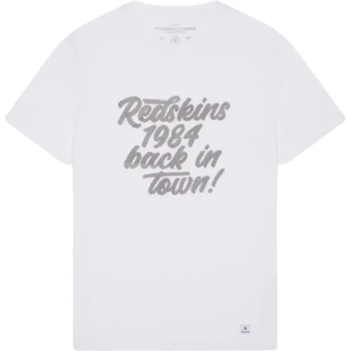 Besticktes Logo-T-Shirt - Weiß , Herren, Größe: XL - Redskins - Modalova