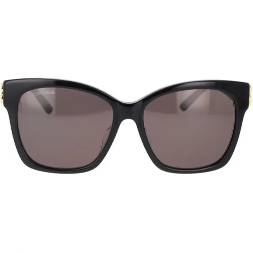 Vintage Square Sonnenbrille Bb0102Sa 001 , Damen, Größe: 57 MM - Balenciaga - Modalova