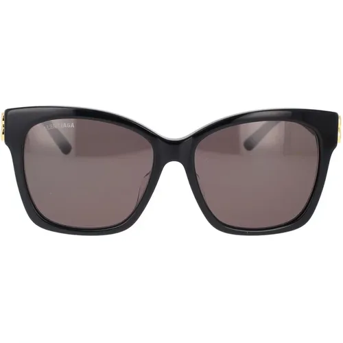 Vintage Square Sunglasses Bb0102Sa 001 , female, Sizes: 57 MM - Balenciaga - Modalova