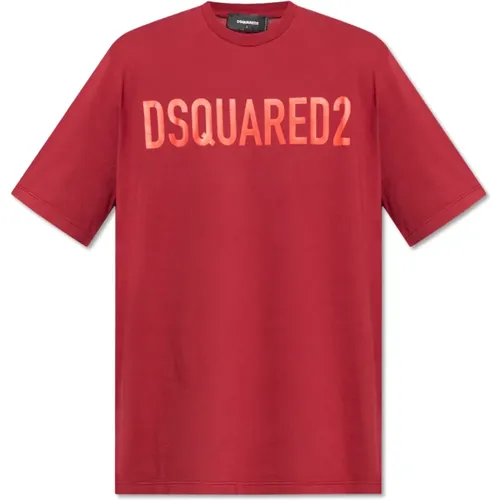 T-shirt with logo , male, Sizes: L, S, M, XL - Dsquared2 - Modalova