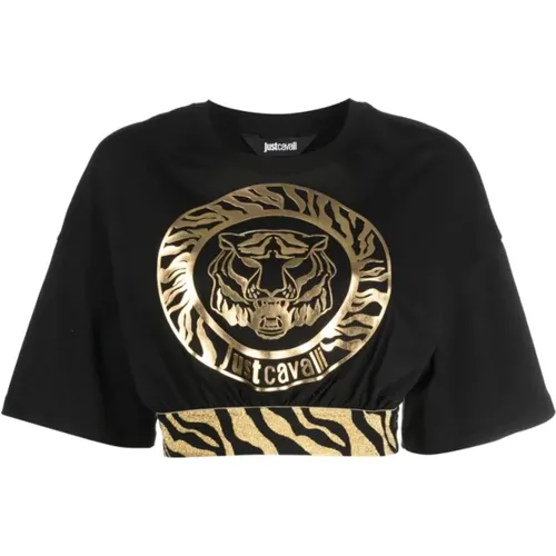 T-Shirts , Damen, Größe: S - Just Cavalli - Modalova