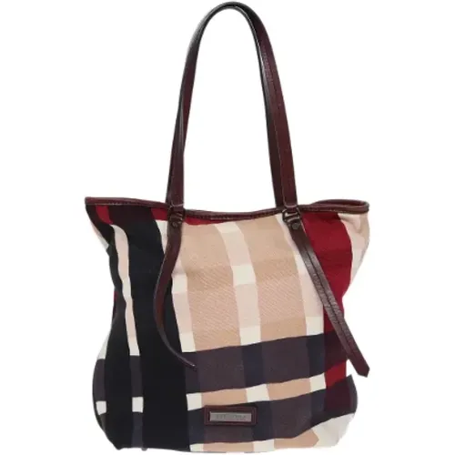 Pre-owned Tote Bags, female, , Size: ONE SIZE Pre-owned Canvas totes - Burberry Vintage - Modalova