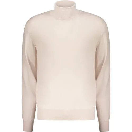 Turtlenecks, male, , Size: L Ribbed Virgin Wool Turtleneck Sweater - Herno - Modalova