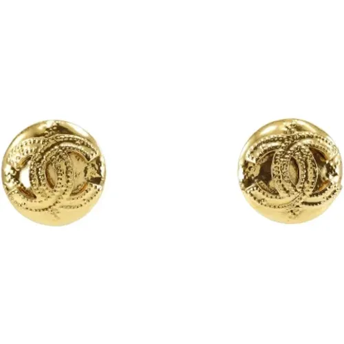 Pre-owned Metal earrings , female, Sizes: ONE SIZE - Chanel Vintage - Modalova