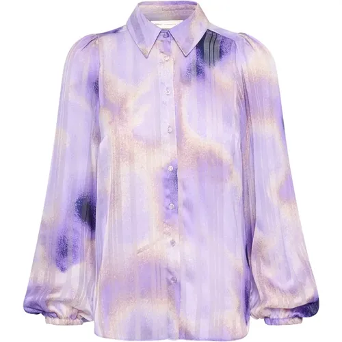 Shirts, female, , Size: 2XS Feminine Abstract Print Shirt Blouse - InWear - Modalova