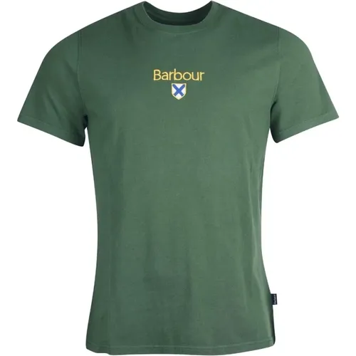 Casual Emblem T-Shirt , Herren, Größe: XL - Barbour - Modalova