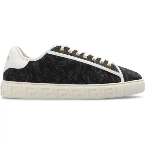 ‘Barocco Greca’ sneakers , male, Sizes: 10 UK, 6 UK - Versace - Modalova